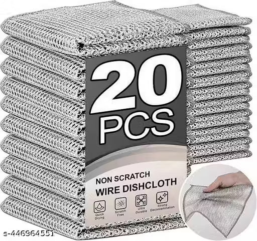 Non-Scratch Dual-Side Dish Cloth – Pack of 20